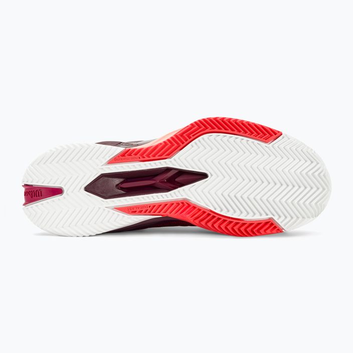 Dámské tenisové boty Wilson Rush Pro 4.0 Clay beet red/white/tropical peach 5