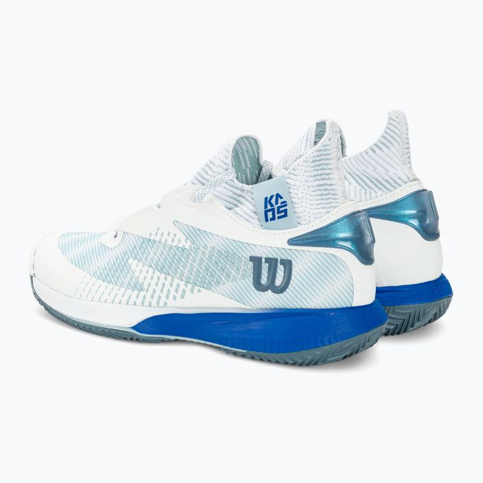 Pánské  tenisové boty  Wilson Kaos Rapide STF Clay white/sterling blue/china blue 3
