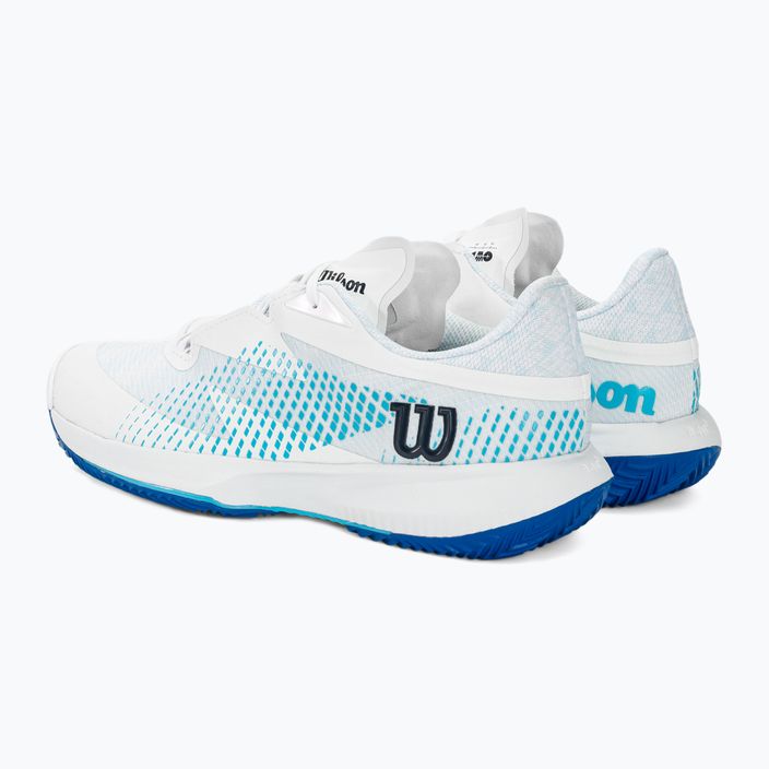 Pánské  tenisové boty  Wilson Kaos Swift 1.5 Clay white/blue atoll/lapis blue 3