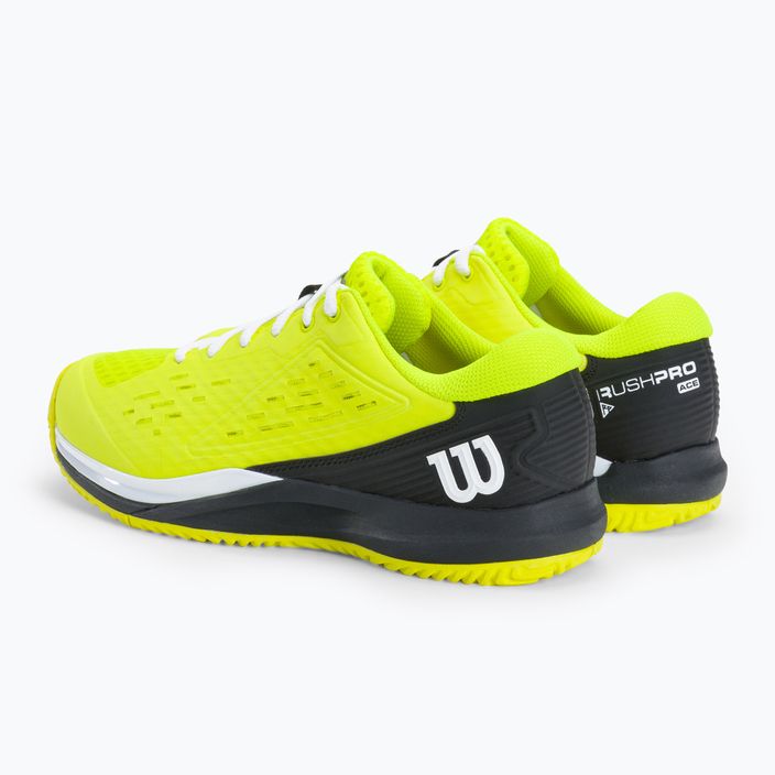 Dětská tenisová obuv Wilson Rush Pro Ace Safety černo-žlutá WRS331140 3