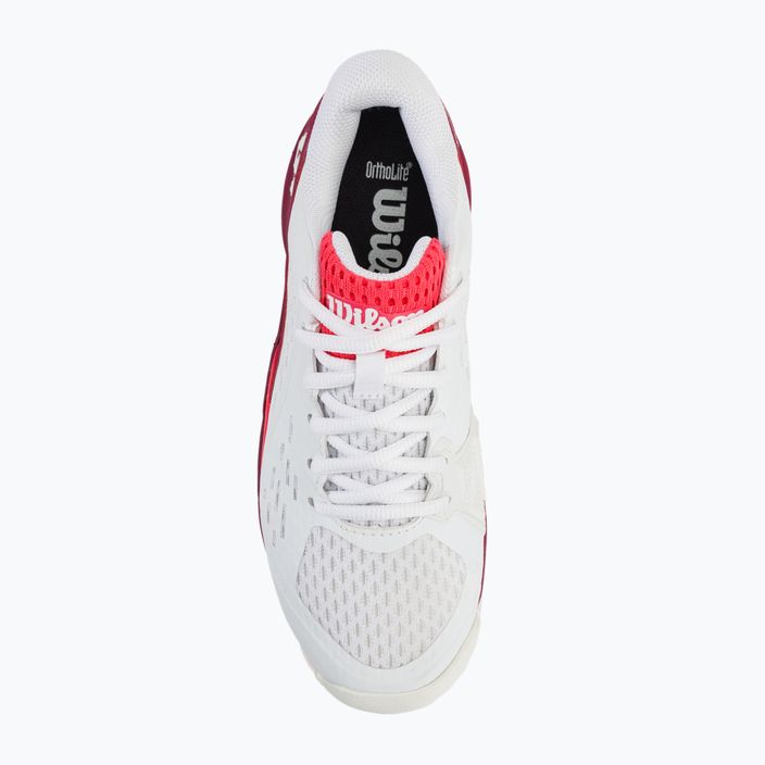Dětské tenisové boty Wilson Rush Pro Ace JR white/beet red/diva pink 6
