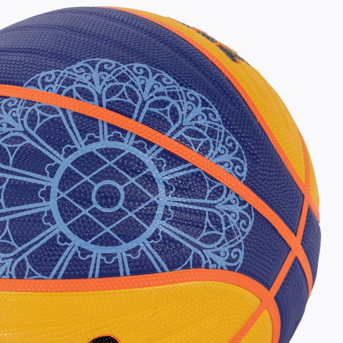 Basketbalový míč  Wilson Fiba 3X3 Replica Paris 2004 blue/yellow velikost 6 3
