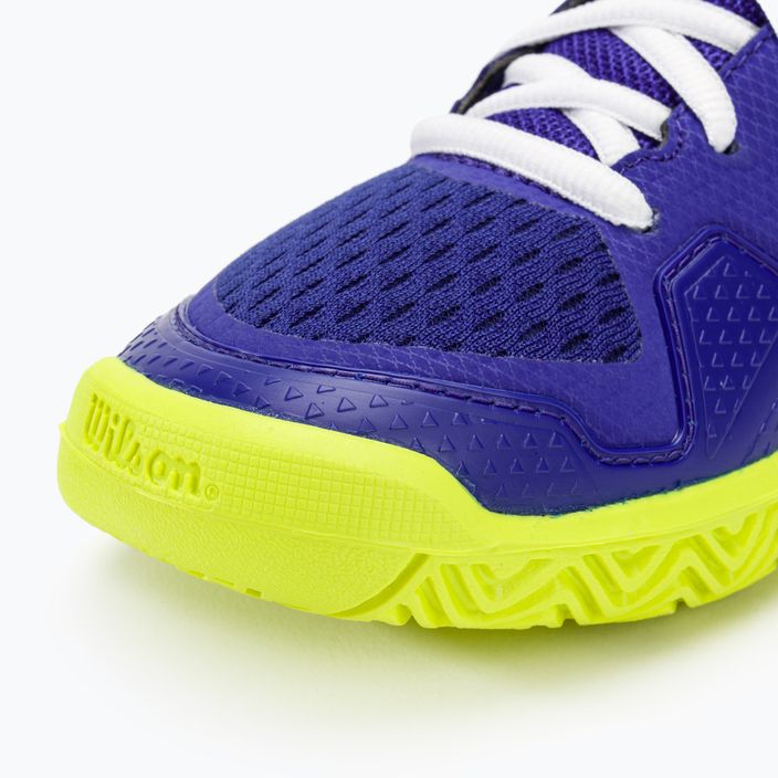 Dětské tenisové boty Wilson Rush Pro L Jr bluing/blue print/safety yellow 7