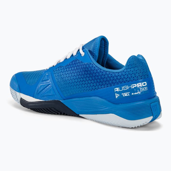 Pánské  tenisové boty  Wilson Rush Pro 4.0 Clay french blue/white/navy blazer 4