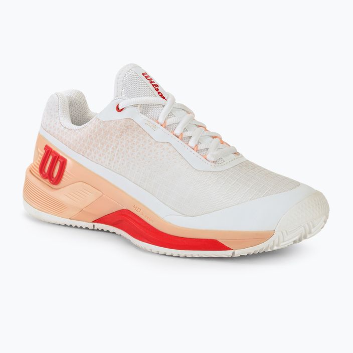Dámské tenisové boty Wilson Rush Pro 4.0 Clay white/peach parfait/infrared