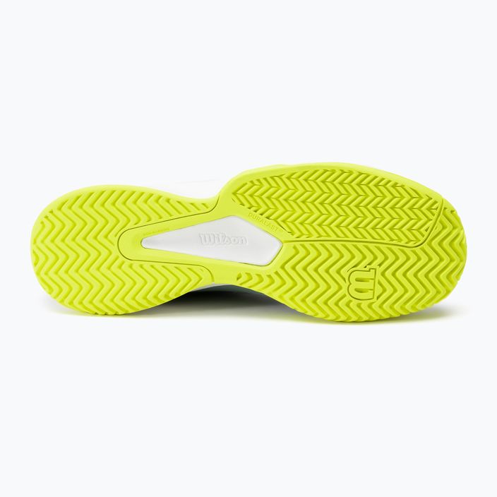 Pánské tenisové boty Wilson Kaos Stroke 2.0 stormy sea/deep teal/safety yellow 4