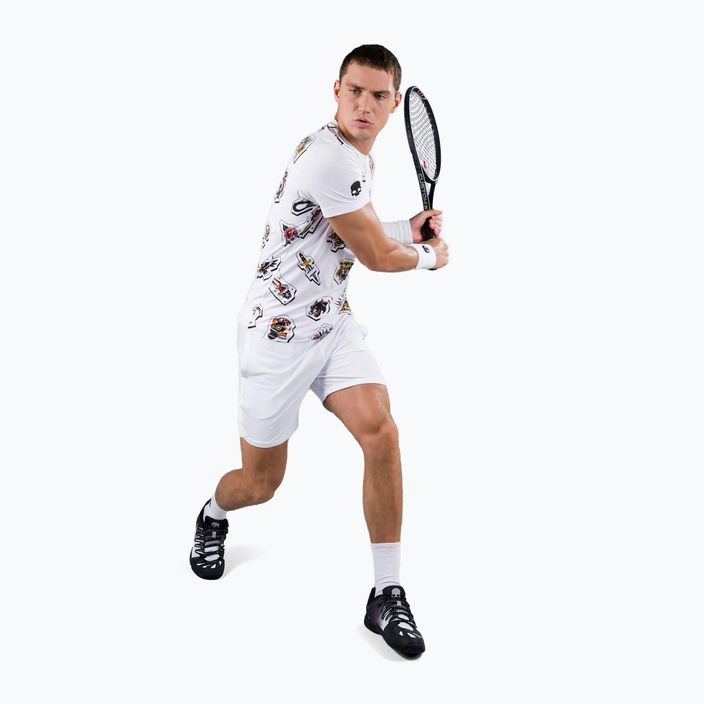 HYDROGEN Tattoo Tech pánské tenisové tričko bílé T00504001 2
