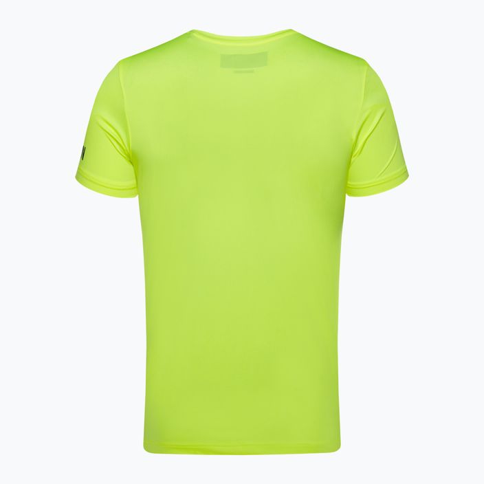 Pánské tenisové tričko HYDROGEN Basic Tech Tee fluorescenčně žluté barvy 5