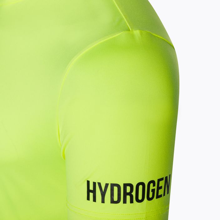 Pánské tenisové tričko HYDROGEN Basic Tech Tee fluorescenčně žluté barvy 6
