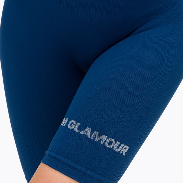 Dámské tréninkové šortky Gym Glamour Bikery push up modré 317 4