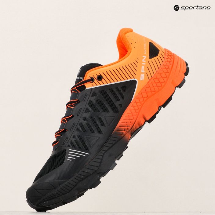 Pánské běžecké boty SCARPA Spin Ultra GTX orange fluo/black 20