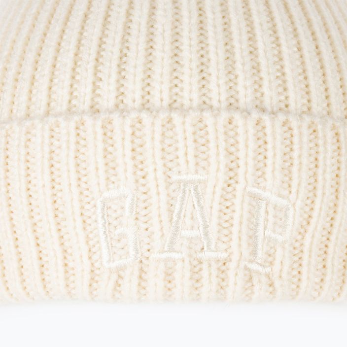 Dámská čepice GAP V-Logo Beanie ivory frost 6