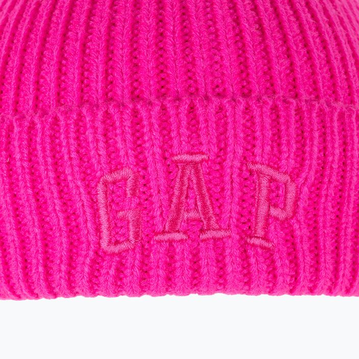 Dámská čepice GAP V-Logo Beanie standout pink 6