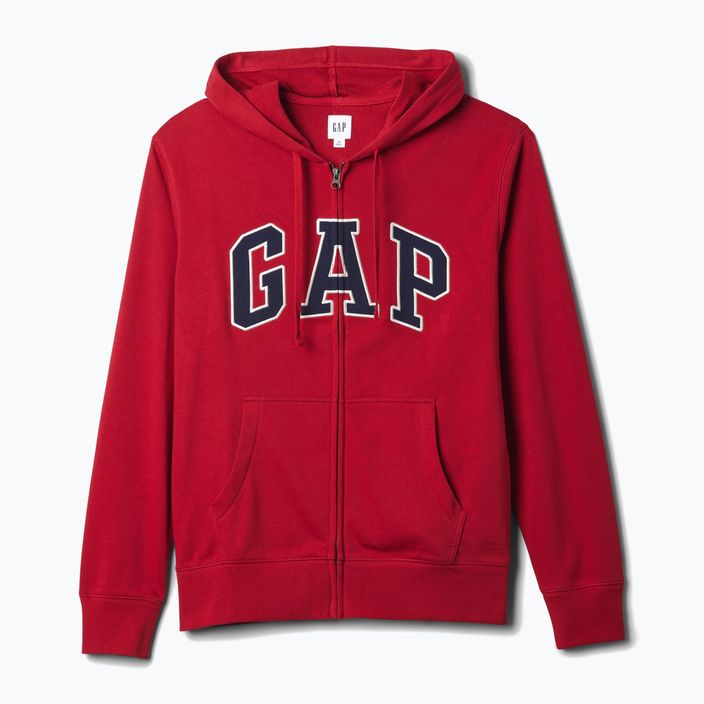 Pánská mikina GAP Heritage French Terry Fullzip Logo lasalle red 5