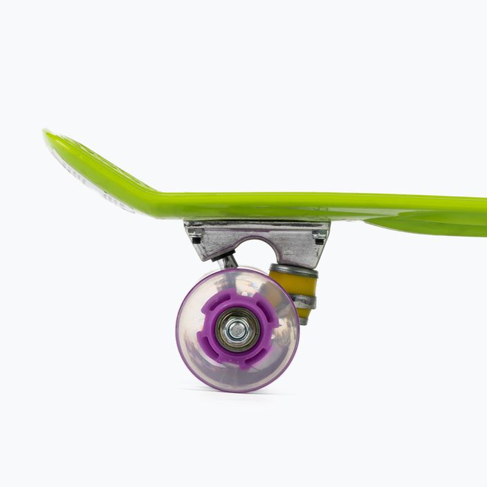 Klasický dětský skateboard LED Mechanics zelený PW-506 5