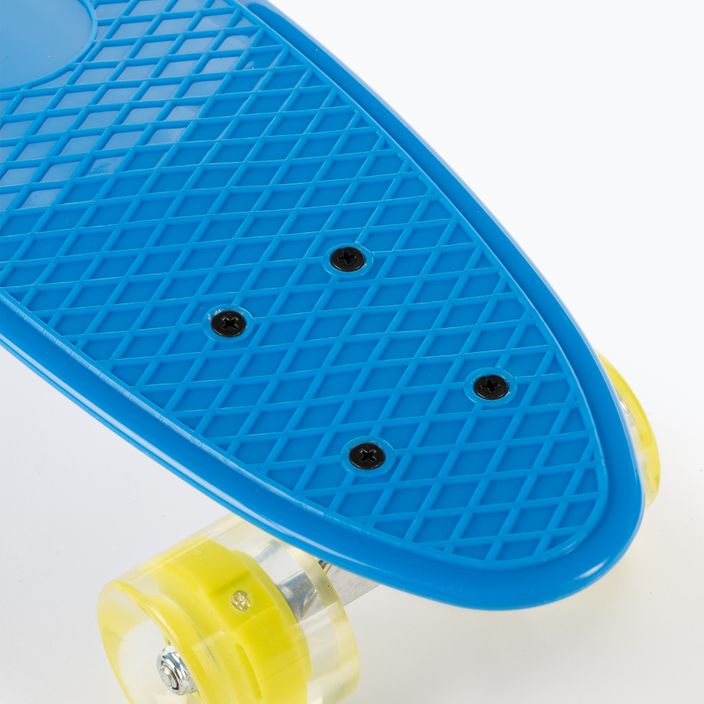 Klasický dětský skateboard LED Mechanics modrý PW 506 7