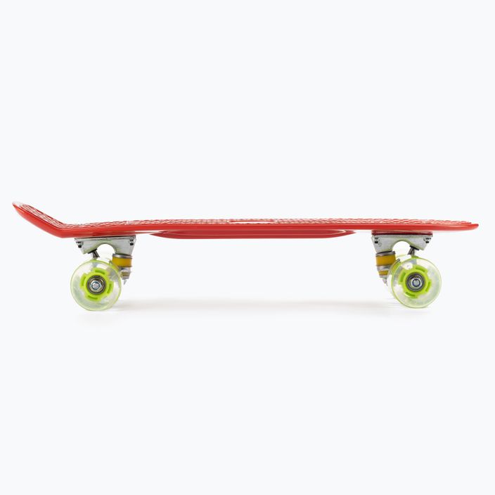Klasický dětský skateboard LED Mechanics červený PW-506 2