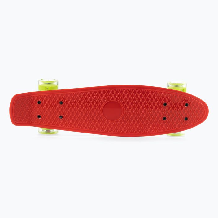 Klasický dětský skateboard LED Mechanics červený PW-506 3