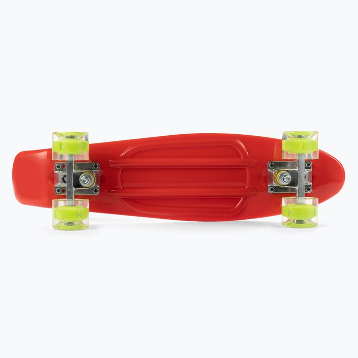 Klasický dětský skateboard LED Mechanics červený PW-506 4