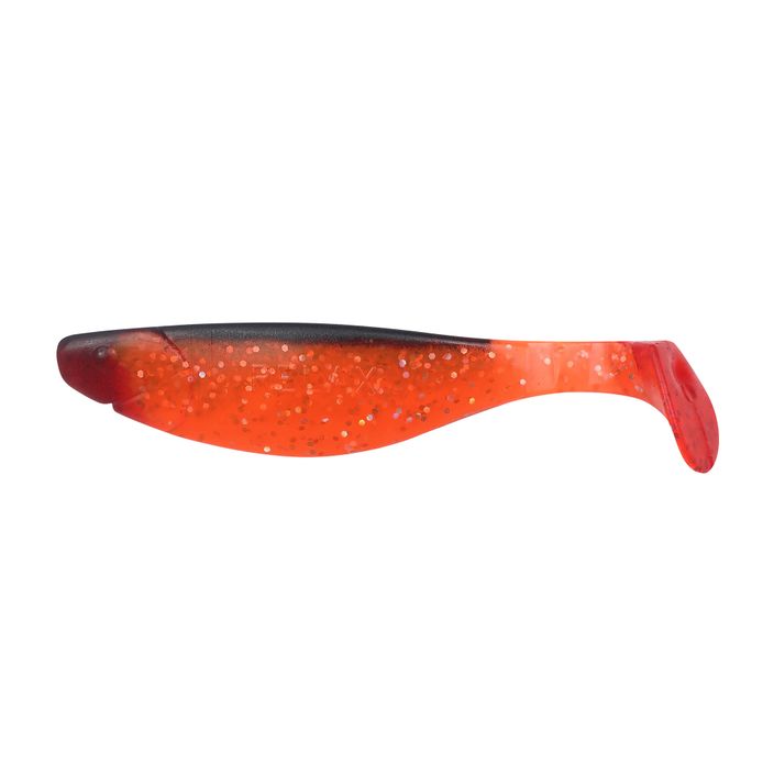 Relax Hoofed Rubber Bait Red Tail transparentní oranžová holo třpytka BLS4-S122R-B 2