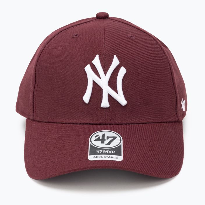 47 Značka MLB New York Yankees MVP SNAPBACK tmavě bordó baseballová čepice 4