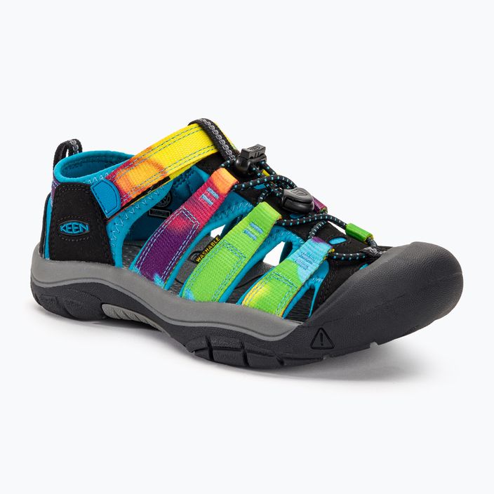 Dětské trekové sandály KEEN Newport H2 rainbow tie dye