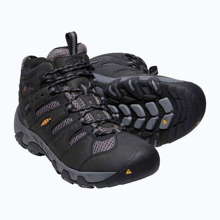 Pánské trekové boty KEEN Koven Mid Wp black-grey 1020210 15