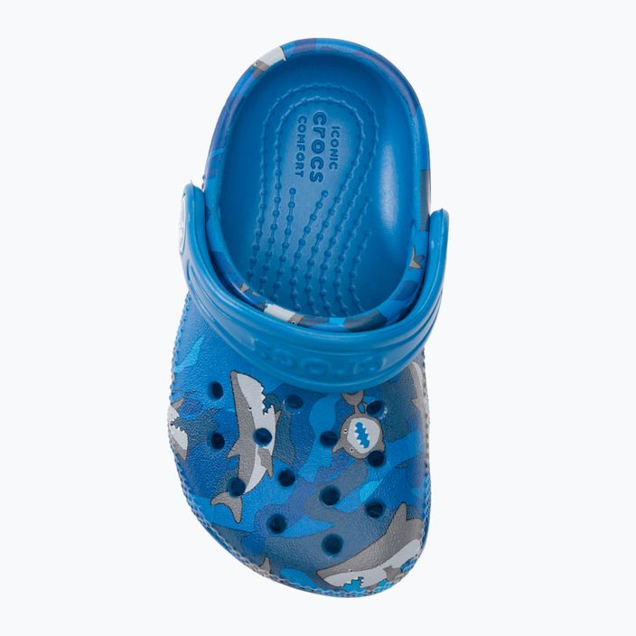 Dětské žabky Crocs Classic Shark Clog prep blue 7