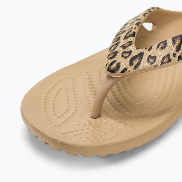 Dámské žabky Crocs Kadee II Leopard/gold 7