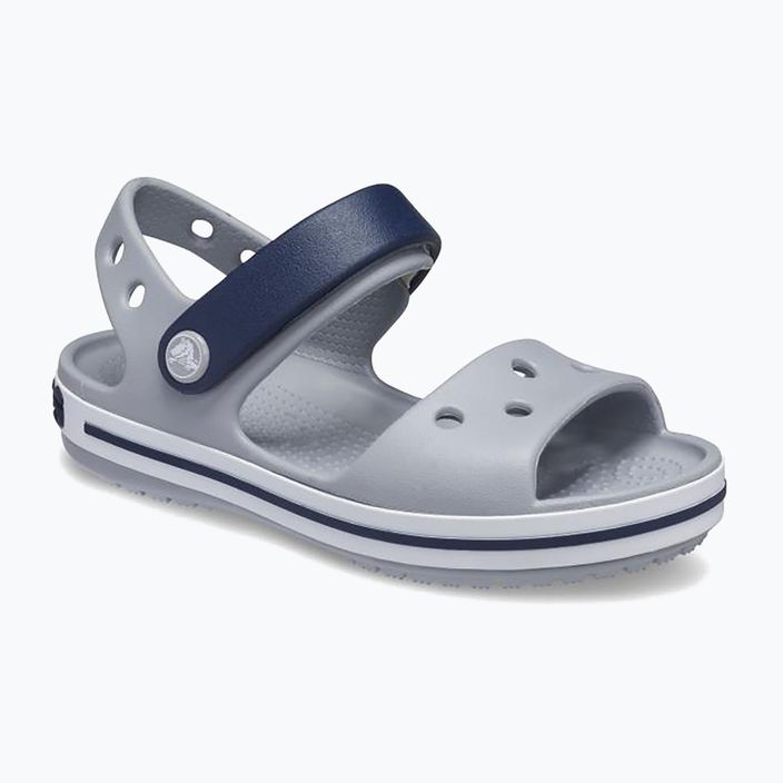 Dětské sandály  Crocs Crockband Kids Sandal light grey/navy 8