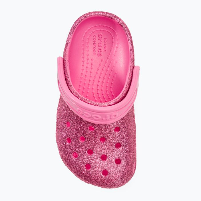 Dětské žabky Crocs Classic Glitter Clog T pink lemonade 7