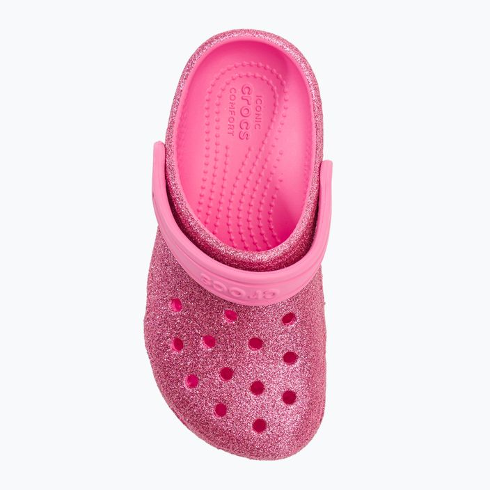 Dětské žabky Crocs Classic Glitter Clog pink lemonade 7
