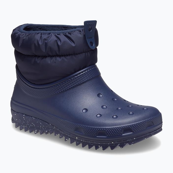 Dámské sněhule Crocs Classic Neo Puff Shorty navy 8