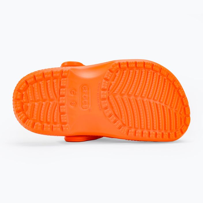Dětské nazouváky   Crocs Classic Clog T orange zing 5