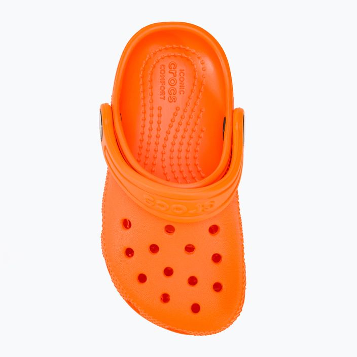 Dětské nazouváky   Crocs Classic Clog T orange zing 6