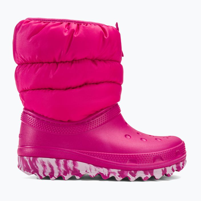 Juniorské sněhule Crocs Classic Neo Puff candy pink 2
