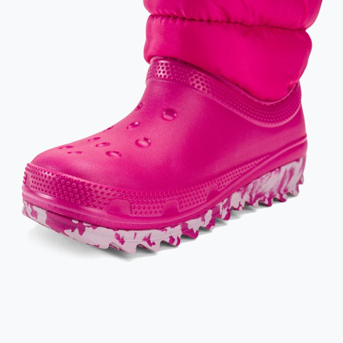 Juniorské sněhule Crocs Classic Neo Puff candy pink 7