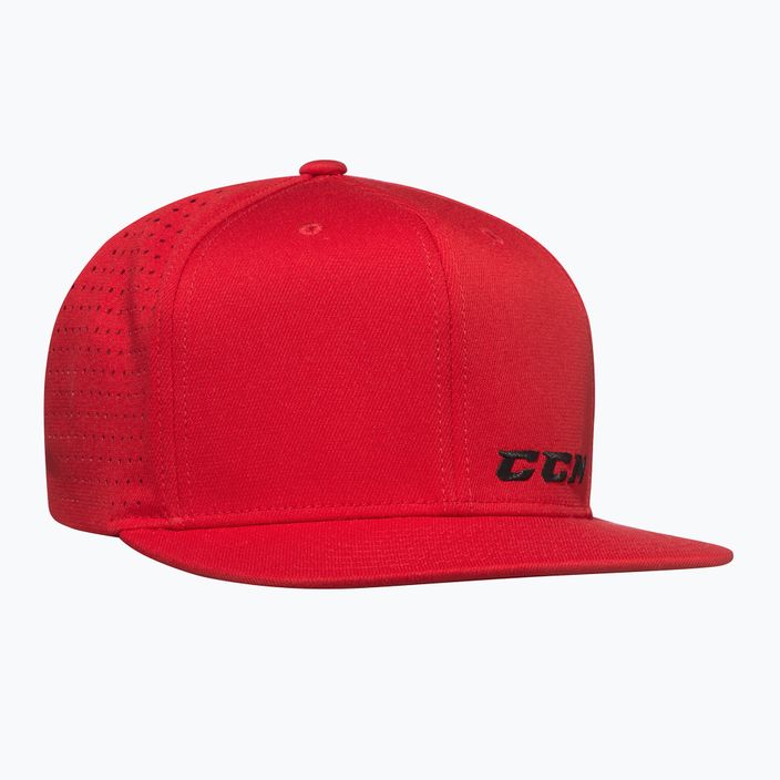 Kšiltovka  CCM Small Logo Flat Brim SR red