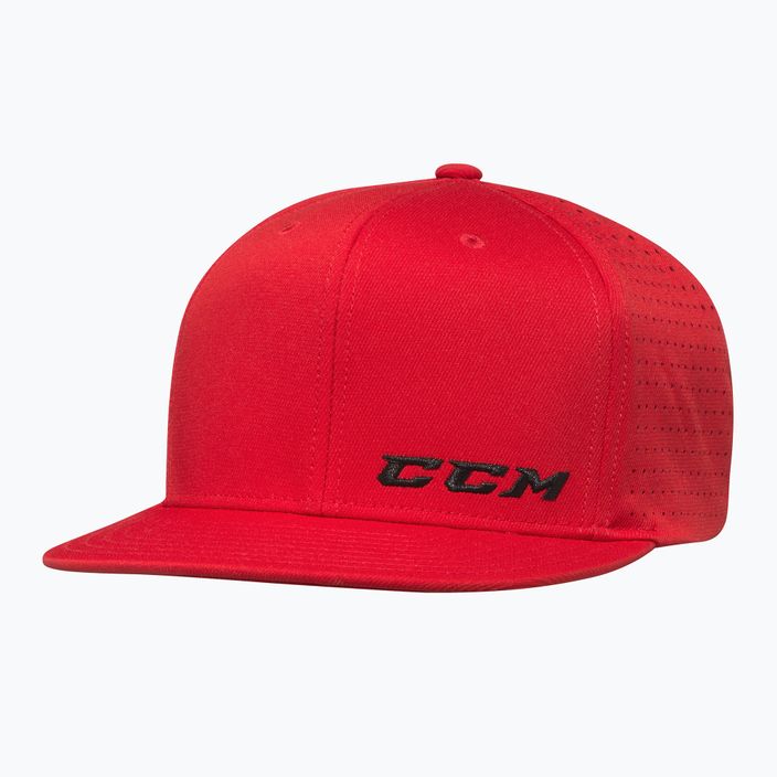 Kšiltovka  CCM Small Logo Flat Brim SR red 2