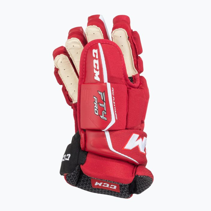 Hokejové rukavice  CCM JetSpeed FT4 Pro SR red/white 3