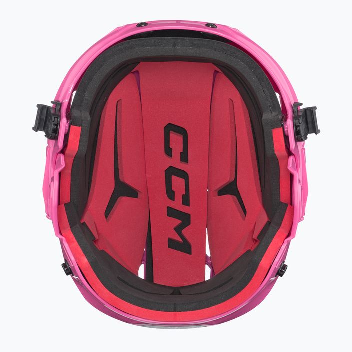 Dětská hokejová helma  CCM Tacks 70 Combo pink 5