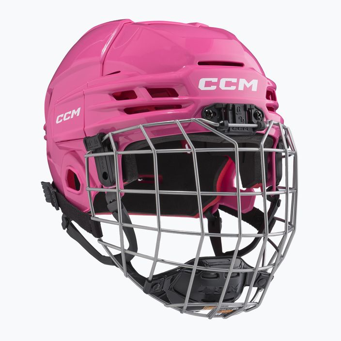 Dětská hokejová helma  CCM Tacks 70 Combo pink