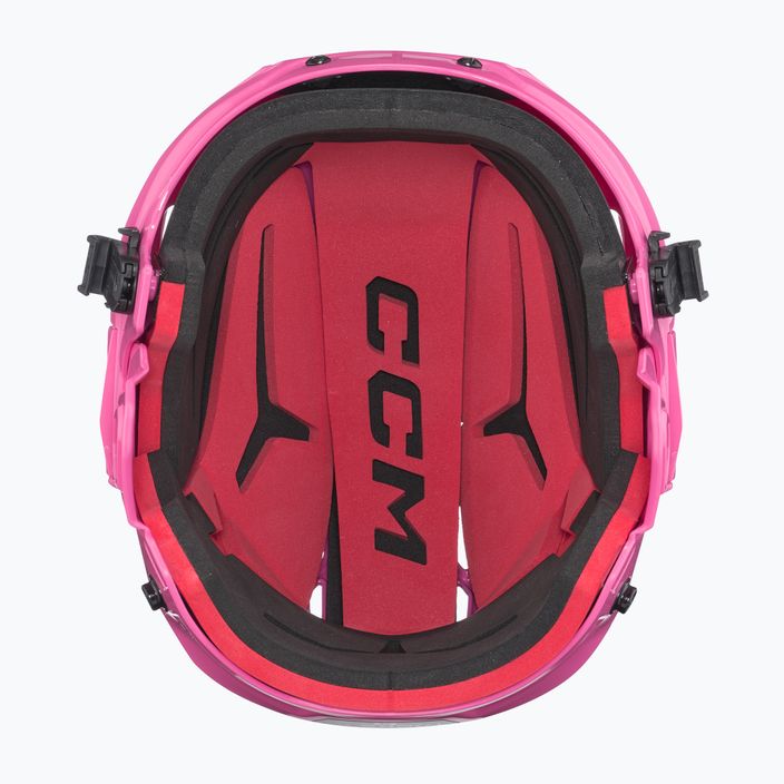 Dětská hokejová helma  CCM Tacks 70 Combo pink 5