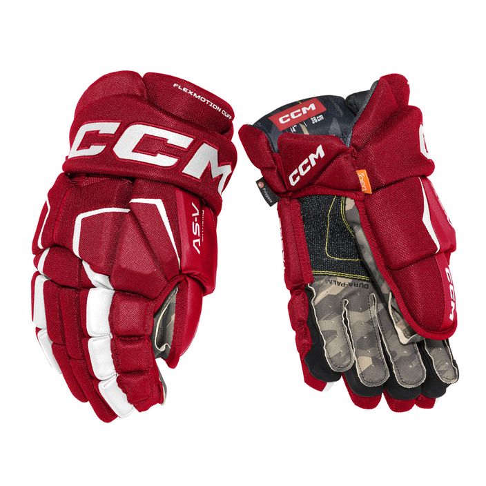 Hokejové rukavice  CCM Tacks AS-V SR red/white 2
