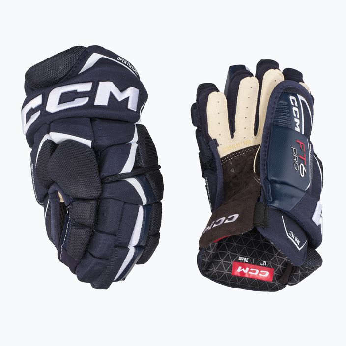 Hokejové rukavice  CCM JetSpeed FT6 Pro SR navy/white