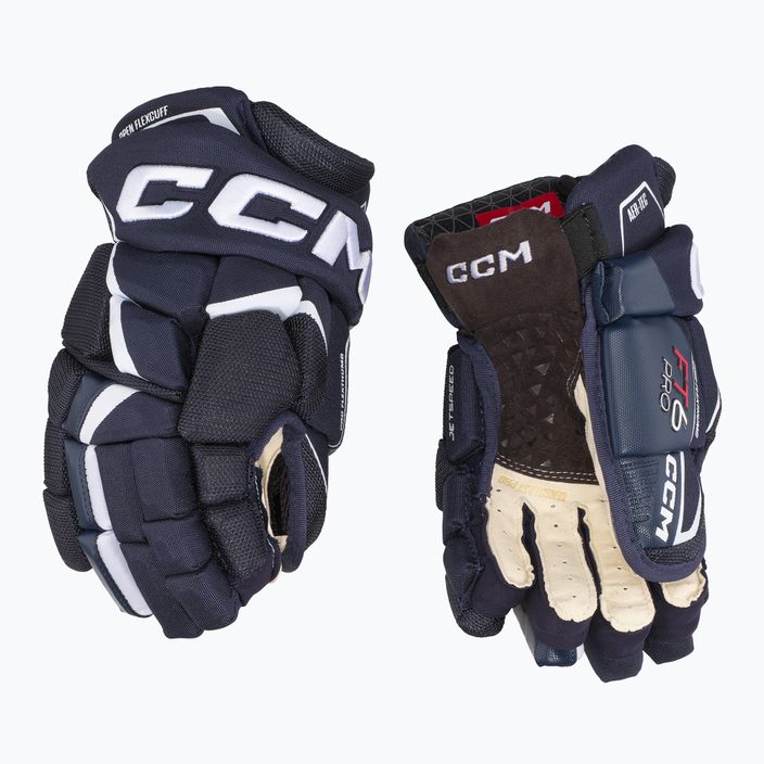 Hokejové rukavice  CCM JetSpeed FT6 Pro SR navy/white 2