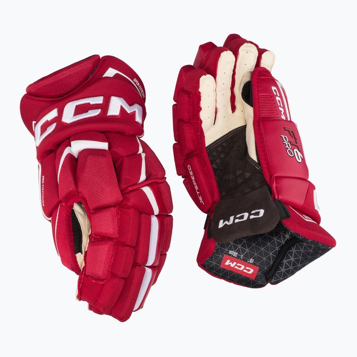 Hokejové rukavice  CCM JetSpeed FT6 Pro SR red/white