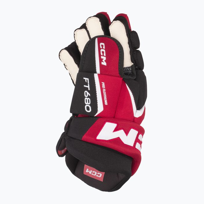 Hokejové rukavice  CCM JetSpeed FT680 SR black/red/white 3