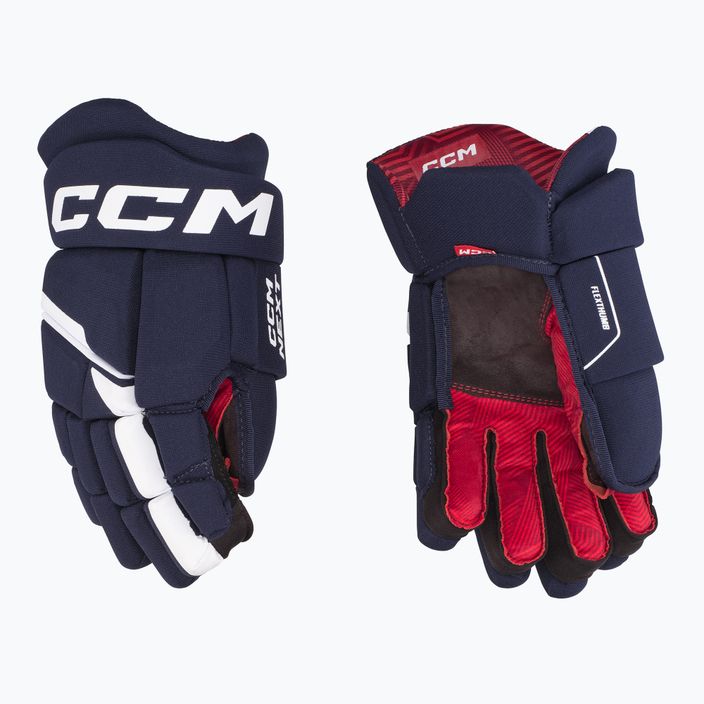 Dětské hokejové rukavice  CCM Next YTH navy/white 2