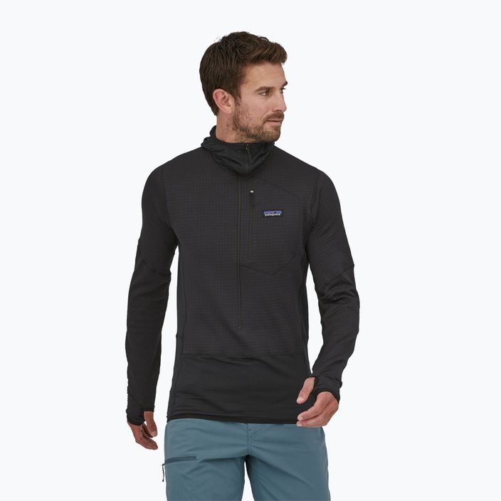 Pánská trekingová mikina R1 Pullover Hoody black